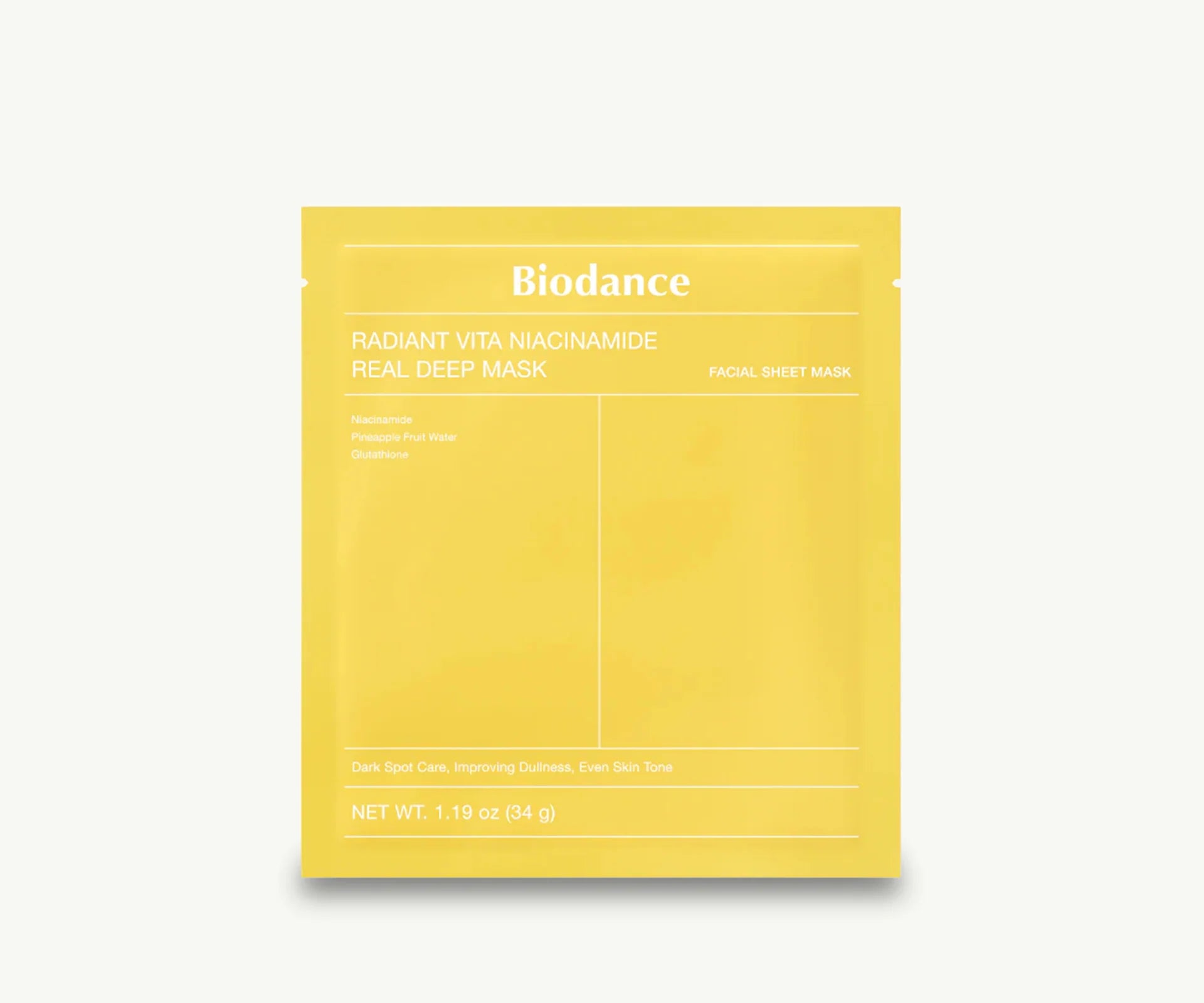 BIODANCE Radiant Vita Niacinamide Real Deep Mask 34g *1ea