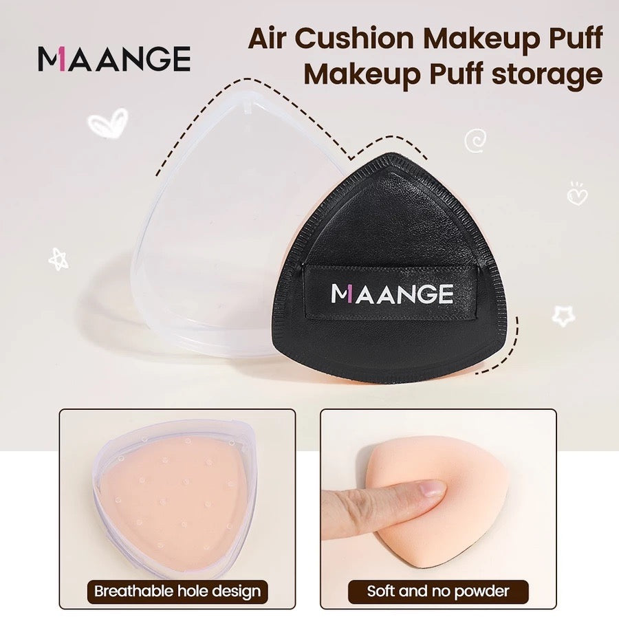 MAANGE Foundation Brush Set แปรงรองพื้น & พัฟนุ่มเรียบเนียน เกลี่ยรองพื้นติดผิว