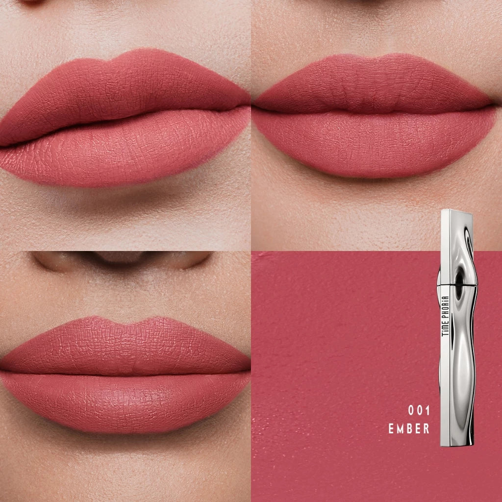 ⛔️ (Pre-order) TIME PHORIA Eternal Air Lip Matte ลิปสติกแมตต์เนื้อบางเบา เม็ดสีชัด ติดทนนาน 24 ชั่วโมง 4ml.