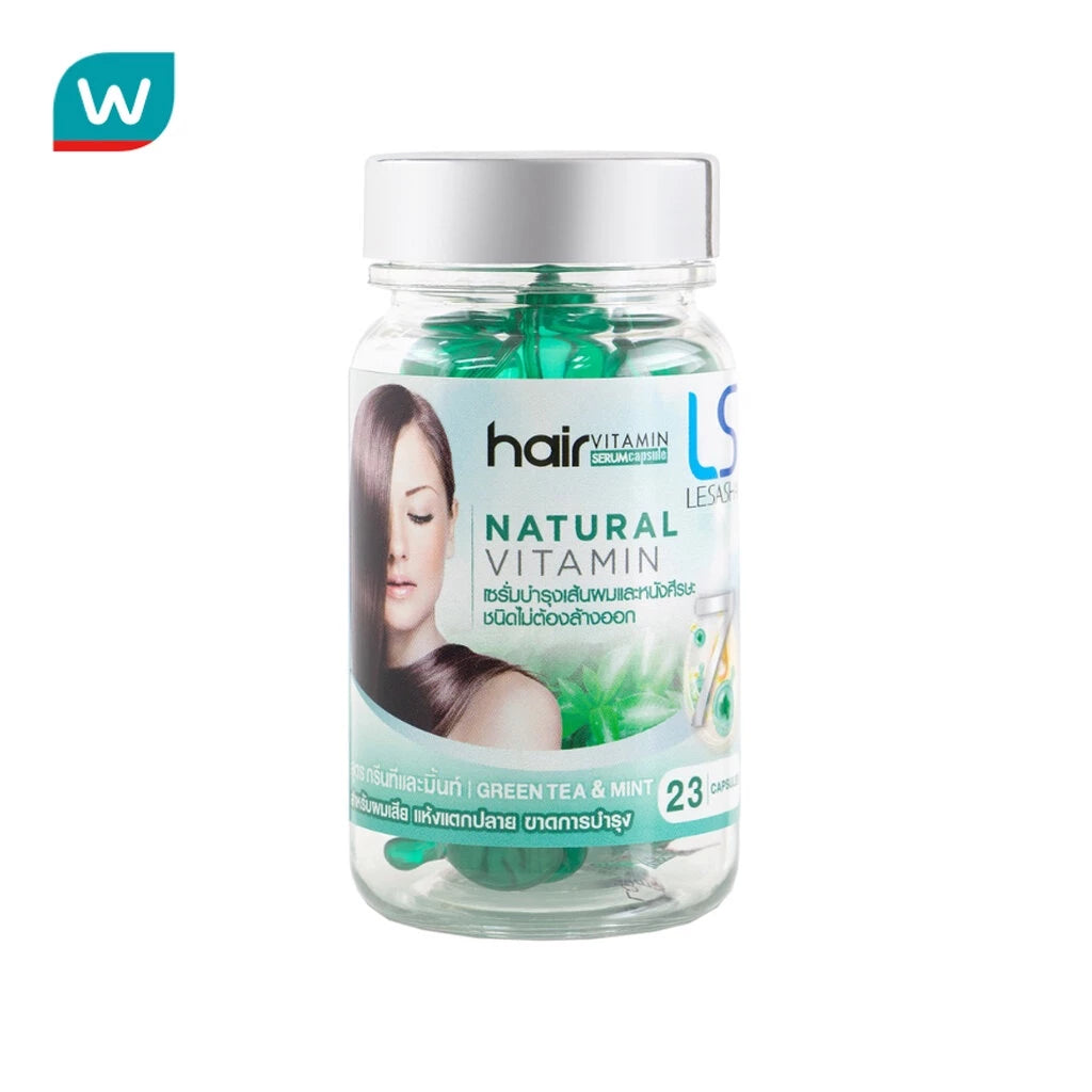 (Pre-order) Le Sasha เลอซาช่า วิตามินบำรุงเส้นผม สูตรกรีนที แอนด์ มิ้นท์ 23 แคปซูล