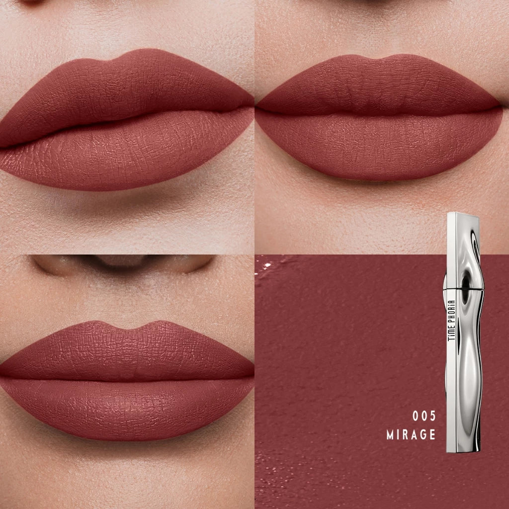 ⛔️ (Pre-order) TIME PHORIA Eternal Air Lip Matte ลิปสติกแมตต์เนื้อบางเบา เม็ดสีชัด ติดทนนาน 24 ชั่วโมง 4ml.