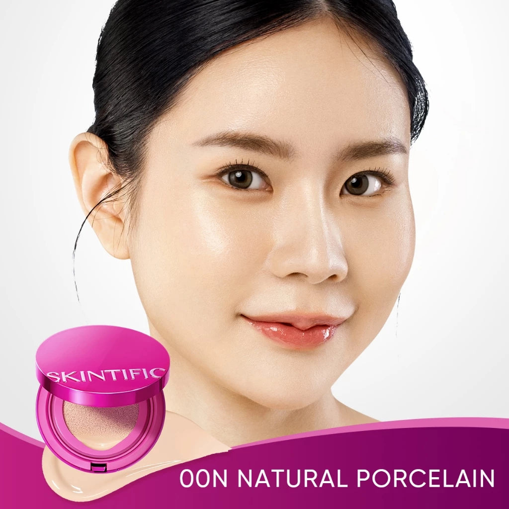 ⛔️ (Pre-order) SKINTIFIC Cover Glow Perfect Cushion คุชชั่นผิวฉ่ำโกลว์ ติดทน 10 ชั่วโมง 11g.