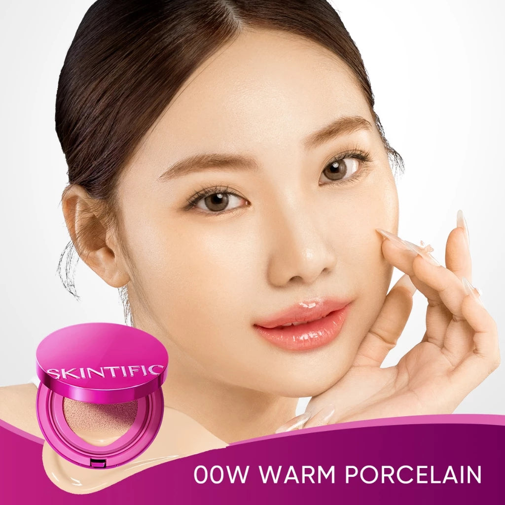 ⛔️ (Pre-order) SKINTIFIC Cover Glow Perfect Cushion คุชชั่นผิวฉ่ำโกลว์ ติดทน 10 ชั่วโมง 11g.