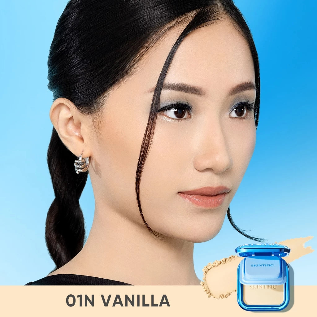 ⛔️ (Pre-order) SKINTIFIC Ultra Cover Powder Foundation One swipe แป้งพัฟ คุมมัน บางเบา 9g.