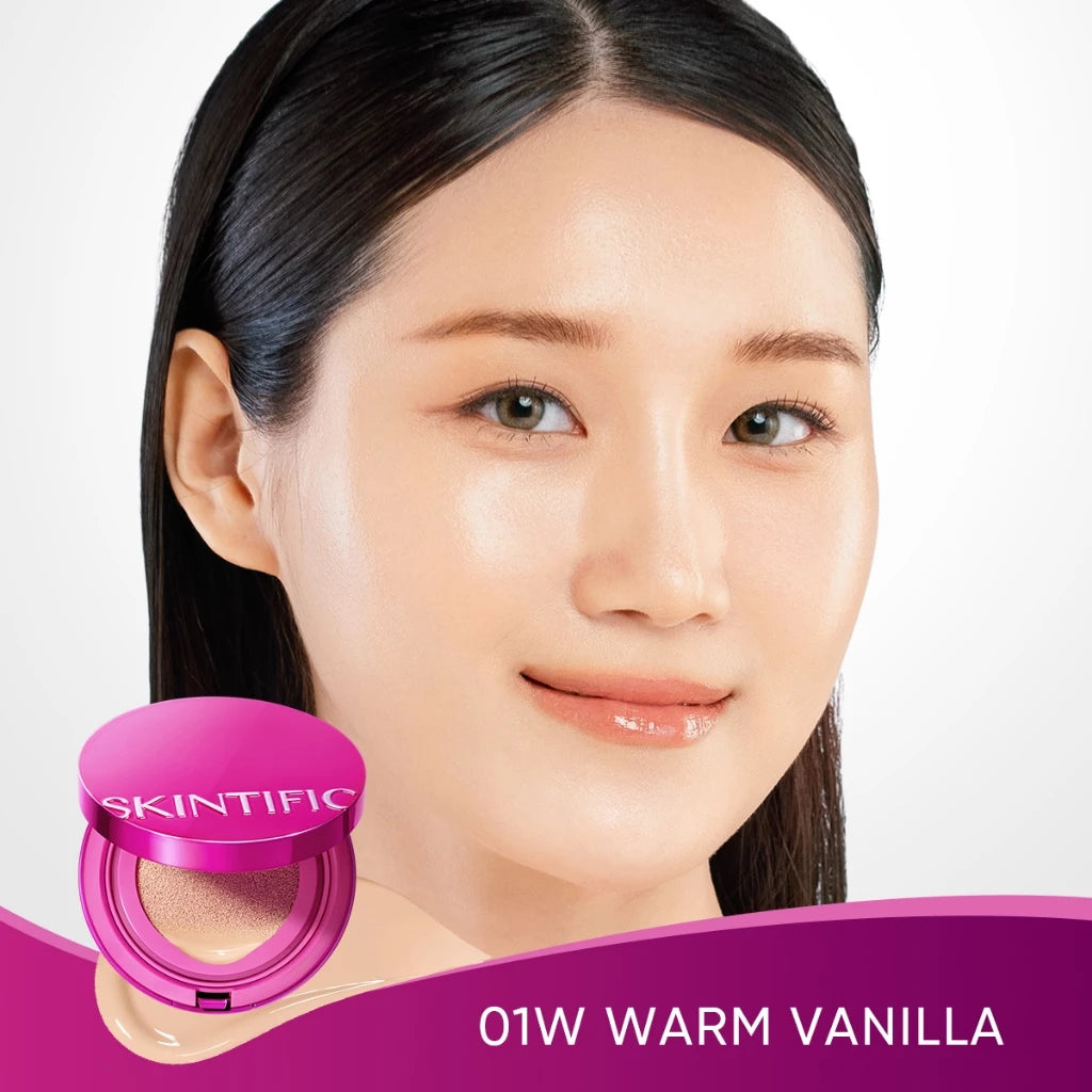 ⛔️ (Pre-order) SKINTIFIC Cover Glow Perfect Cushion คุชชั่นผิวฉ่ำโกลว์ ติดทน 10 ชั่วโมง 11g.