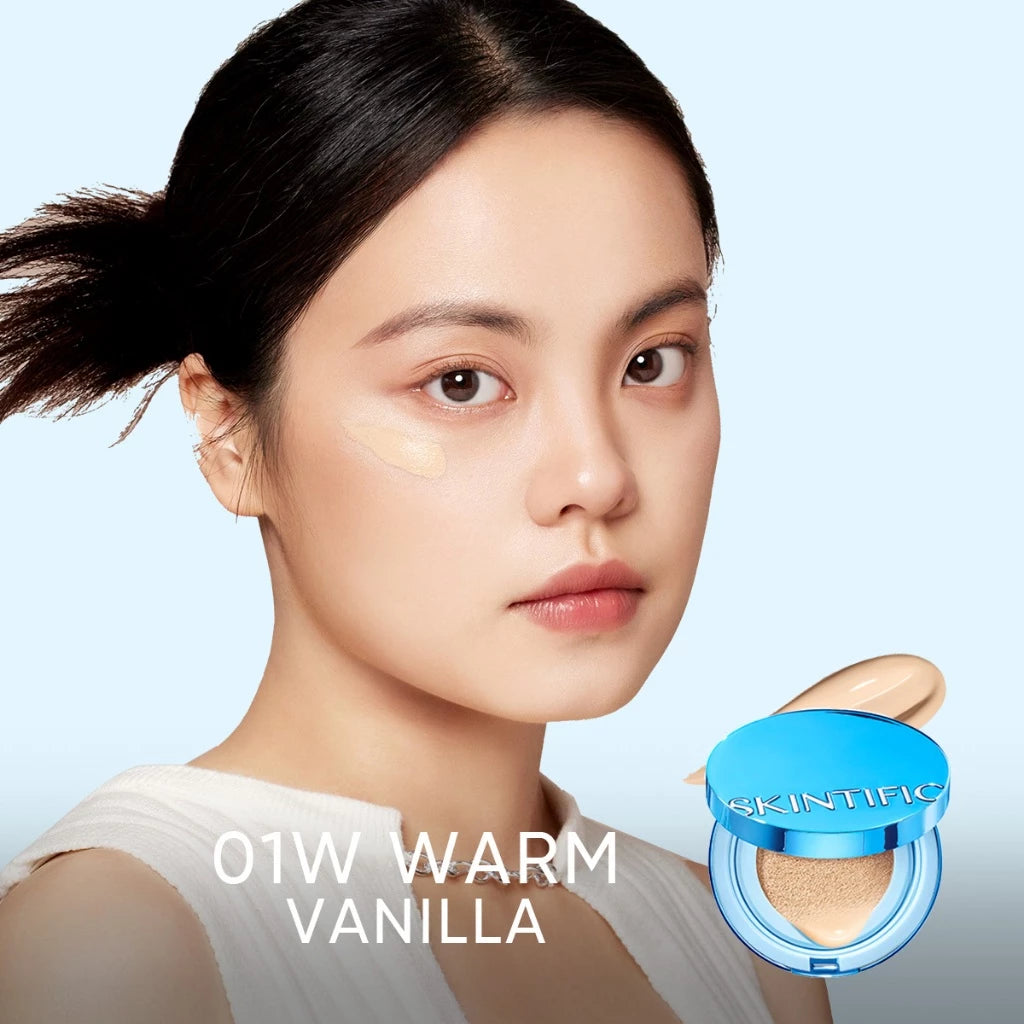 ⛔️ (Pre-order) SKINTIFIC Perfect Stay Velvet Matte Cushion คุชชั่นรองพื้นฟินิชแมตต์ สีฟ้า 11ml.