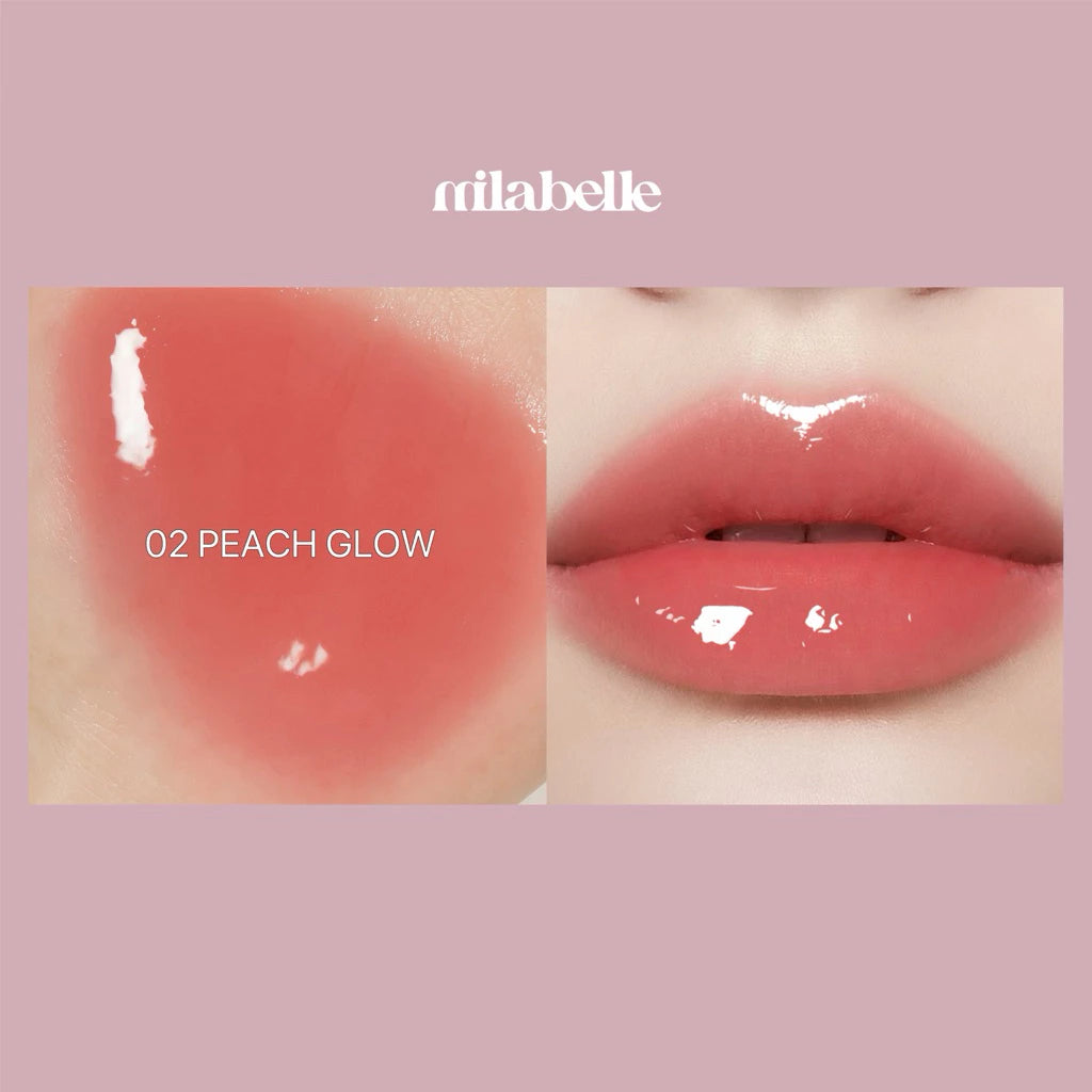 ⛔️(Pre-order) MILABELLE Glossy Fix Tint ลิปกลอสทิ้นท์ปากฉ่ำ เม็ดสีชัด ติดทนนาน 4g.