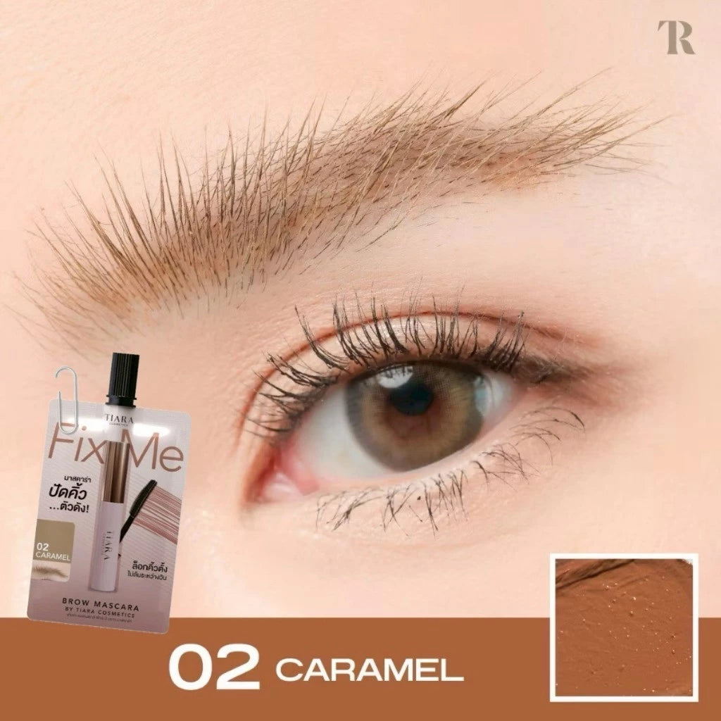 ⛔️ (Pre-order) TIARA Cosmetics Mini FixMe Brow Mascara มาสคาร่าคิ้ว คิ้วฟูตั้งกันน้ำกันเหงื่อ แบบซอง 2g.