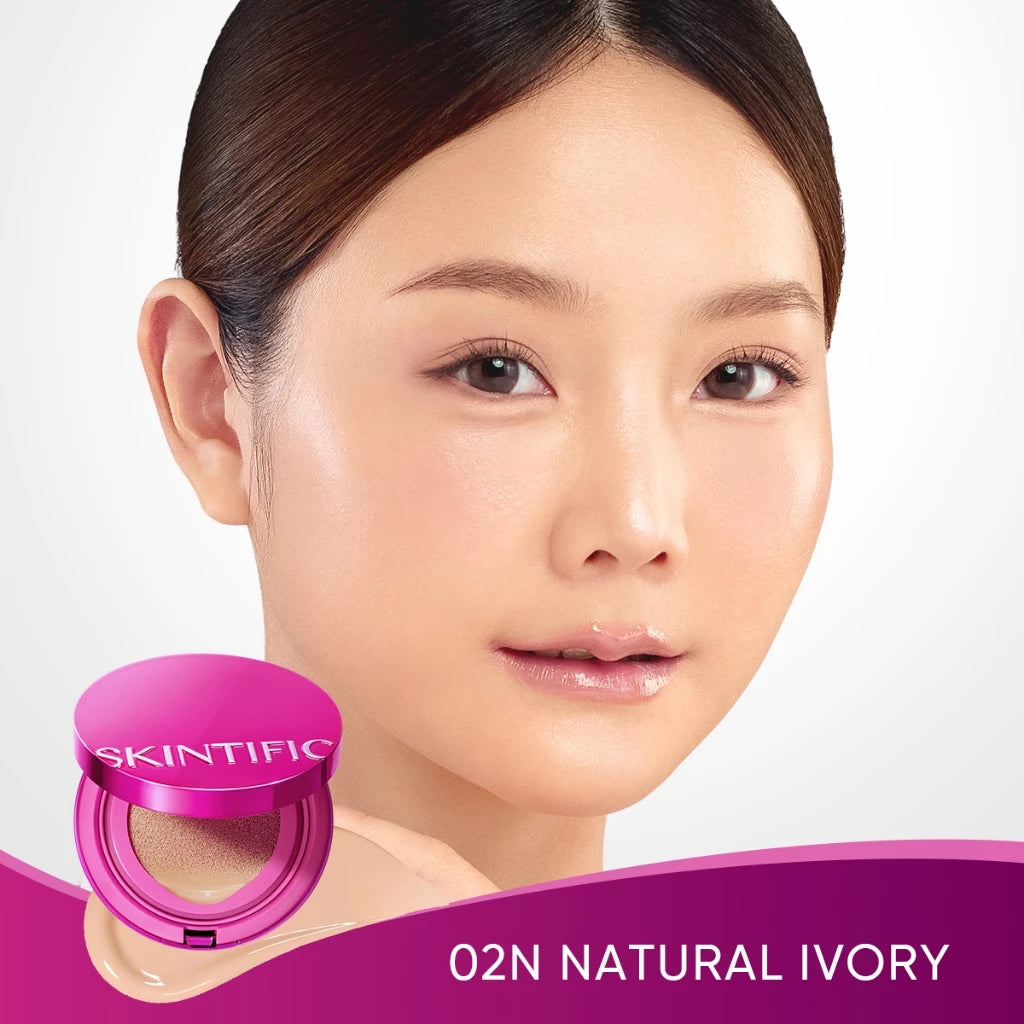 ⛔️ (Pre-order) SKINTIFIC Cover Glow Perfect Cushion คุชชั่นผิวฉ่ำโกลว์ ติดทน 10 ชั่วโมง 11g.