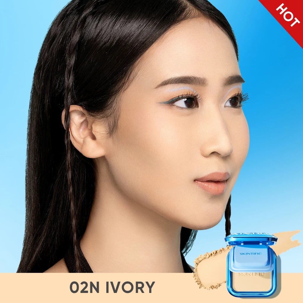 ⛔️ (Pre-order) SKINTIFIC Ultra Cover Powder Foundation One swipe แป้งพัฟ คุมมัน บางเบา 9g.