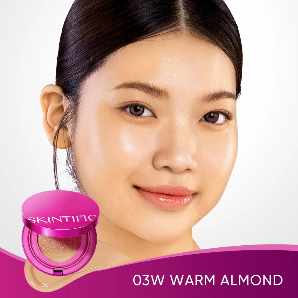⛔️ (Pre-order) SKINTIFIC Cover Glow Perfect Cushion คุชชั่นผิวฉ่ำโกลว์ ติดทน 10 ชั่วโมง 11g.
