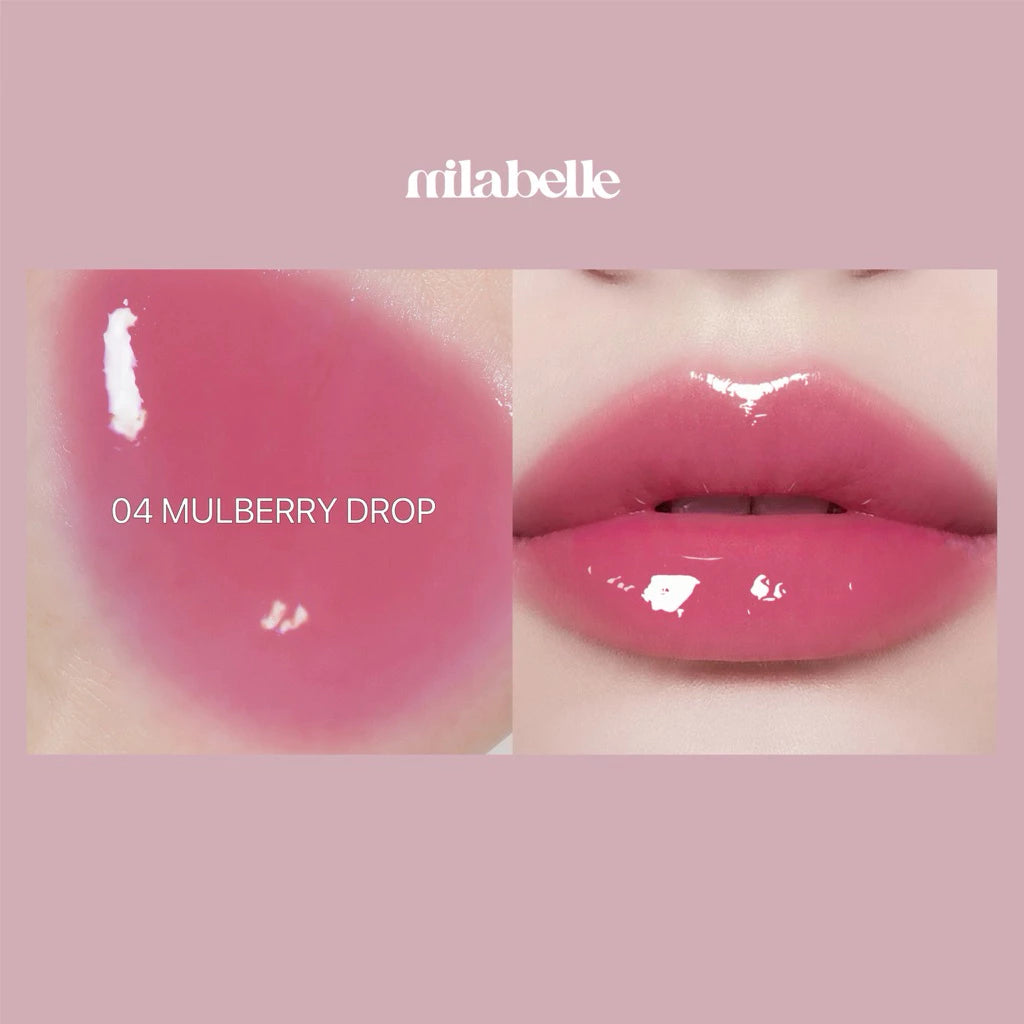 ⛔️(Pre-order) MILABELLE Glossy Fix Tint ลิปกลอสทิ้นท์ปากฉ่ำ เม็ดสีชัด ติดทนนาน 4g.