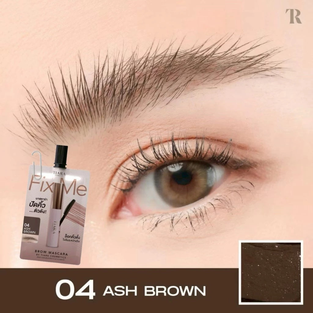 ⛔️ (Pre-order) TIARA Cosmetics Mini FixMe Brow Mascara มาสคาร่าคิ้ว คิ้วฟูตั้งกันน้ำกันเหงื่อ แบบซอง 2g.