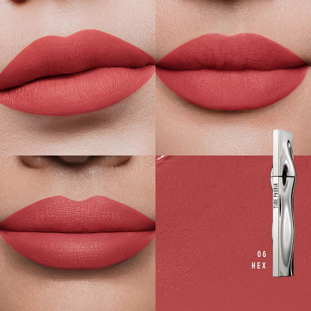 ⛔️ (Pre-order) TIME PHORIA Eternal Air Lip Matte ลิปสติกแมตต์เนื้อบางเบา เม็ดสีชัด ติดทนนาน 24 ชั่วโมง 4ml.
