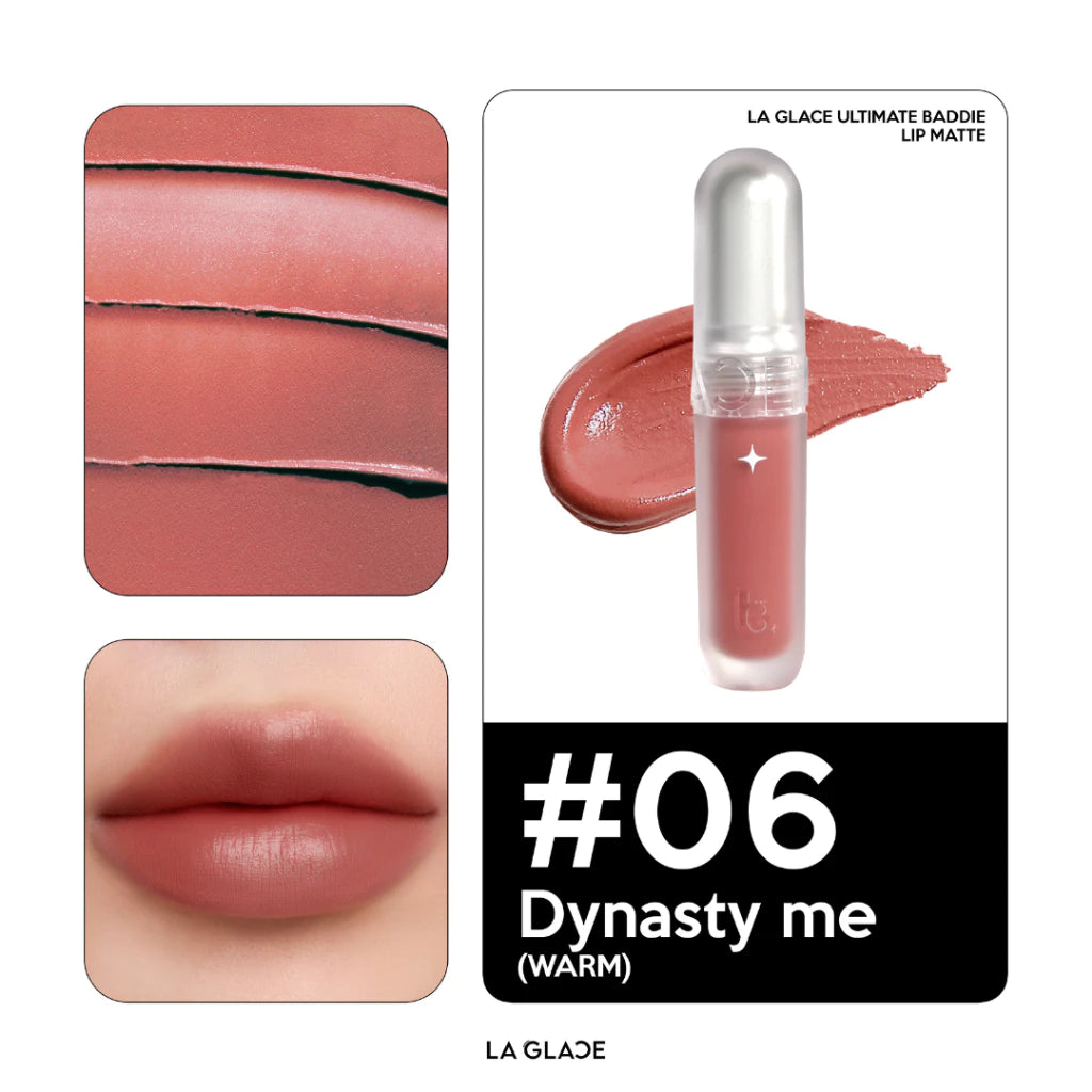⛔️ (Pre-order) LA GLACE Ultimate Baddie Lip Matte ลิปเนื้อนุ่ม soft matte 2.3g.