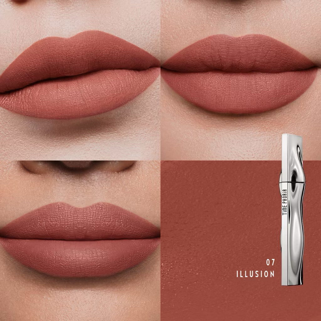 ⛔️ (Pre-order) TIME PHORIA Eternal Air Lip Matte ลิปสติกแมตต์เนื้อบางเบา เม็ดสีชัด ติดทนนาน 24 ชั่วโมง 4ml.