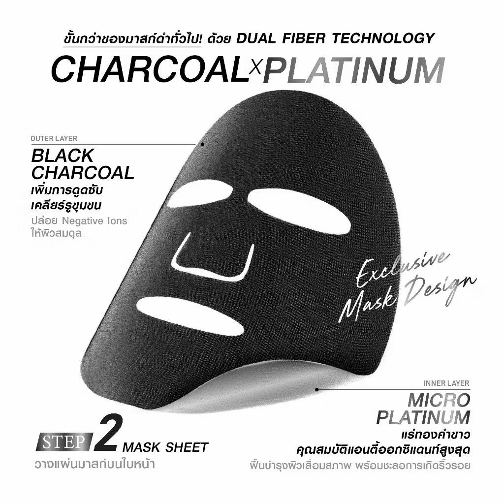 ⛔️ (Pre-order) MizuMi PDRN Platinum Black Mask มาส์กดำ PDRN ยกระดับผิวดูอ่อนเยาว์ ผิวแน่นฟูในแผ่นเดียว 5 แผ่น/ กล่อง (เลือกสูตรได้จ้า)