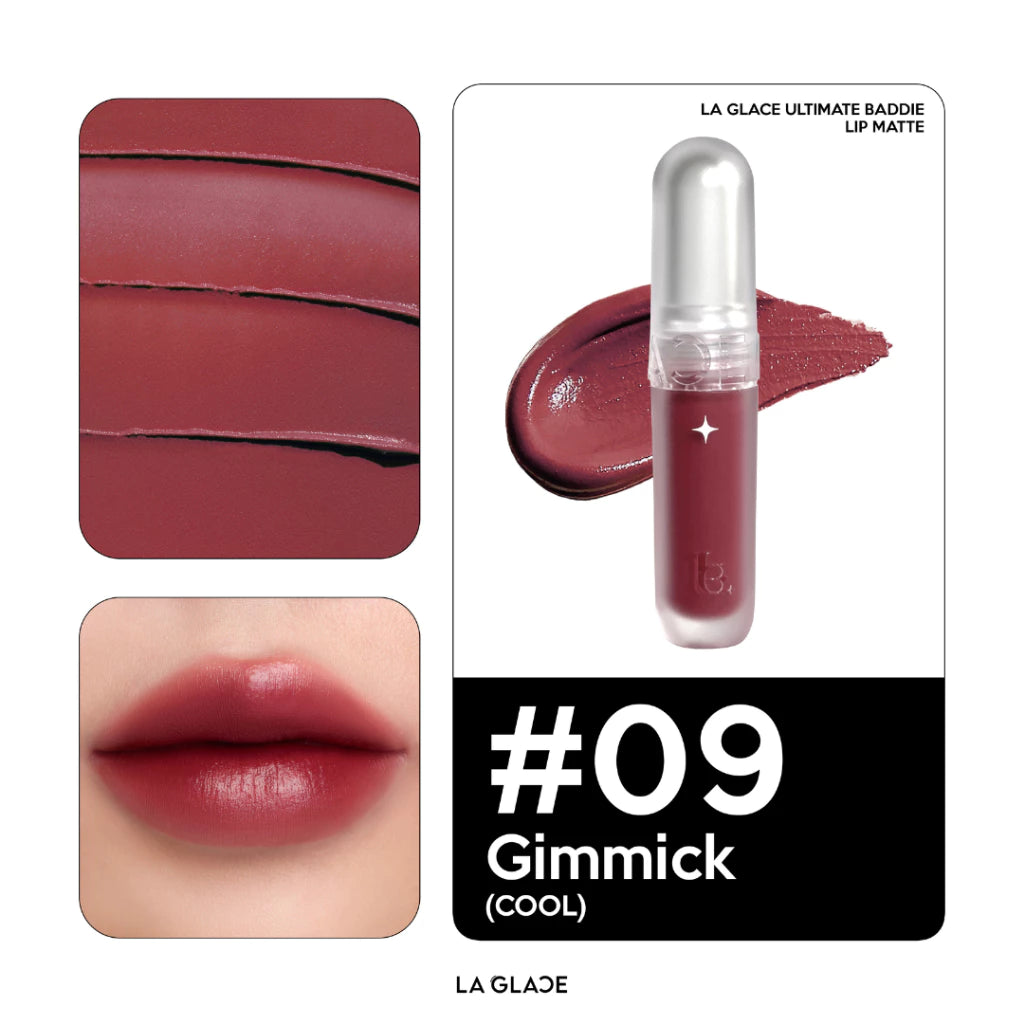 ⛔️ (Pre-order) LA GLACE Ultimate Baddie Lip Matte ลิปเนื้อนุ่ม soft matte 2.3g.