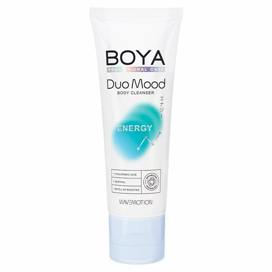 Boya Duo Mood Body บอดี้คลีนเซอร์ เจลอาบน้ำมูสบูสฟิล พร้อมบำรุงในตัว แบบ2 in 1 (สูตรปลุกพลัง/สูตรผ่อนคลาย)