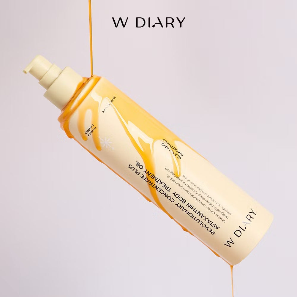 (Pre-order) W DIARY Revolutionary Concentrate  Plus Astaxanthin Body Treatment Oil 250ml. ออยล์ฟื้นฟูผิว