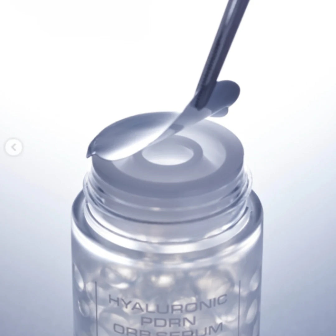 Haua Hyaluronic + PDRN 30,000 ppm ORB Serum  เซรั่มลูกบอลนวัตกรรม “แตกตัวเป็นเนื้อเซรั่ม” ฟื้นผิวเร่งด่วน ผิวฉ่ำน้ำ 45g