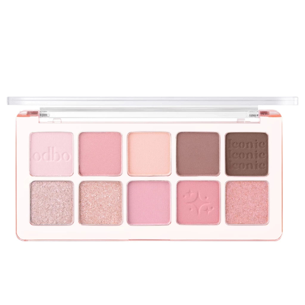 ⛔️ (Pre-order) ODBO Iconic Eyeshadow Palette – พาเลทอายแชโดว์ 10 สี แมทท์ & ชิมเมอร์ สีชัด เบลนด์ง่าย
