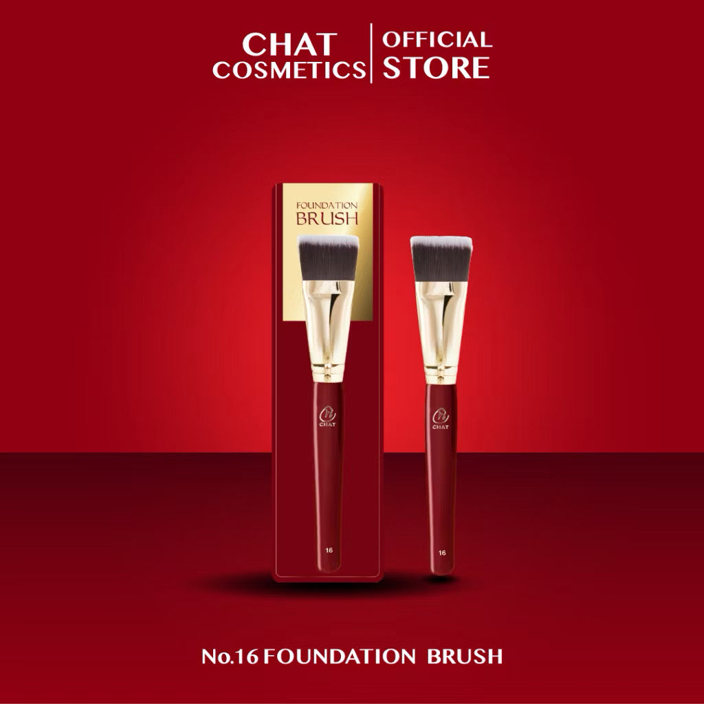 ⛔️ (Pre-order) ฉัตร แปรงรองพื้น ฟาวเดชัน บรัช CHAT Foundation Brush No.16