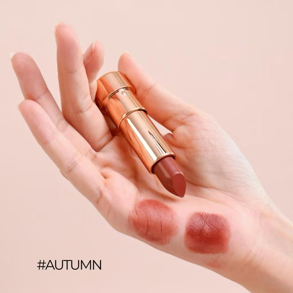 MYCA RUNWAY GLOW LIP SET ลิปเซ็ตโทนนู้ดน้ำตาล 1 เซ็ต 3 แท่ง