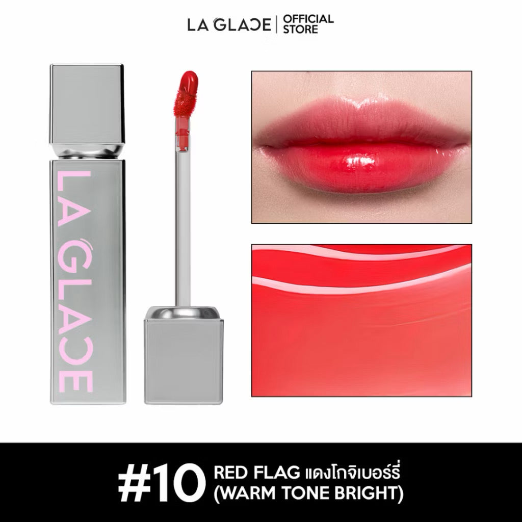 ⛔️ (Pre-order) LA GLACE FLEXTOPIA GLASSY TINT | ลิปทินท์ลากลาส งัดปากฉ่ำวาวเล่นแสงทุกมิติ (เลือกสีได้)