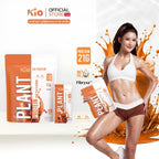 KIO Plant Protein Thai Tea Flavour คิโอ โปรตีนพืช รสชาไทย โปรตีน 21g ต่อซอง คุมหิว อิ่มนาน ไม่มีน้ำตาล 400g (10 ซอง)