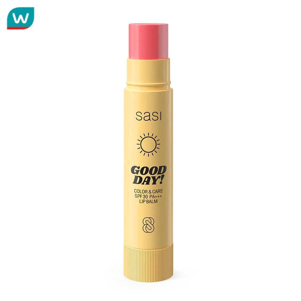 (Pre-order) Sasi Good Day Color &amp; Care SPF30 PA+++ Lip Balm สีชมพู 3.9 กรัม