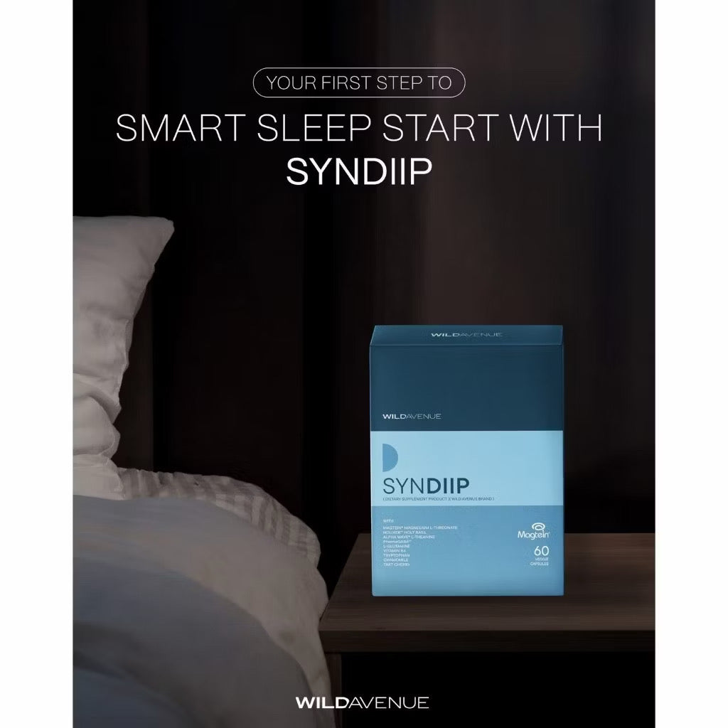 (Pre-order) Wild Avenue SYNDIIP วิตามินเพื่อส่งเสริมคุณภาพการนอนหลับ Smart Sleep starts with SYNDIIP 60 เม็ด