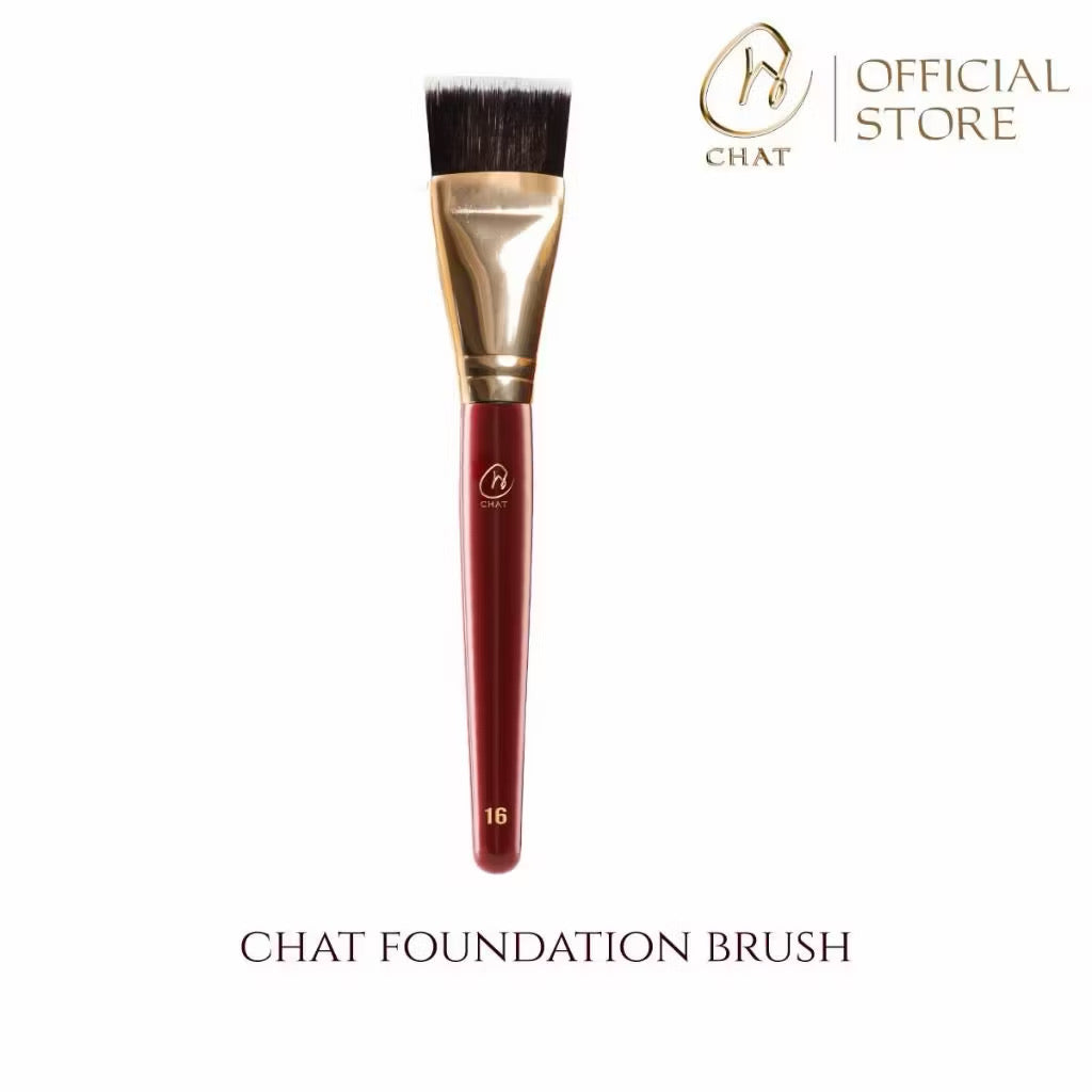 ⛔️ (Pre-order) ฉัตร แปรงรองพื้น ฟาวเดชัน บรัช CHAT Foundation Brush No.16
