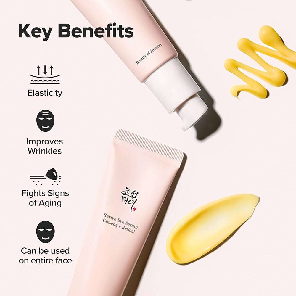 BEAUTY OF JOSEON
Revive Eye Serum: Ginseng + Retinal 30ml