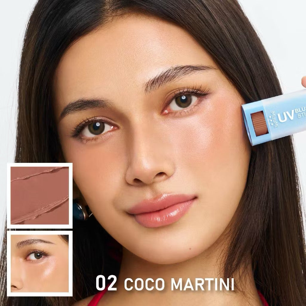 MizuMi UV Blush Stick SPF50+ PA++++ บลัชกันแดด แก้มกระจก ติดทนนาน 12 ชม. (มีให้เลือก 4 เฉด)