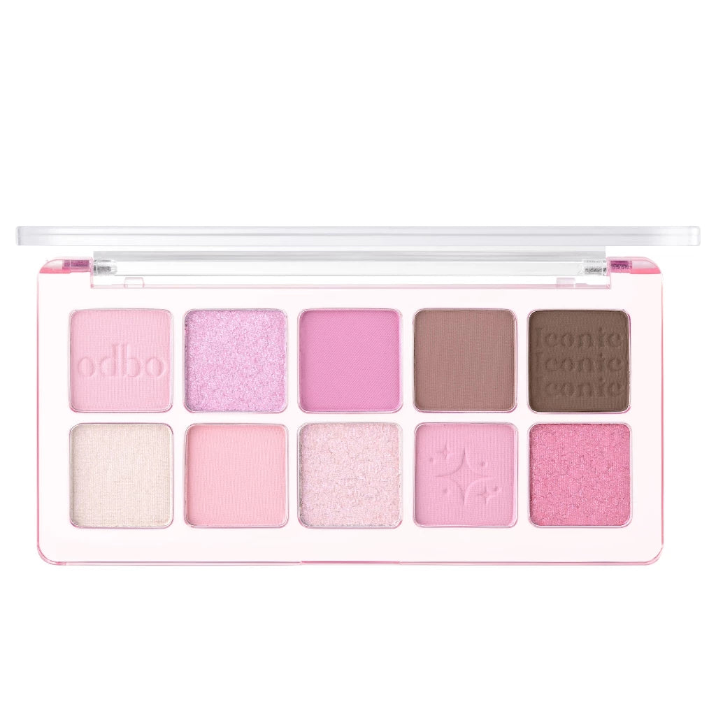 ⛔️ (Pre-order) ODBO Iconic Eyeshadow Palette – พาเลทอายแชโดว์ 10 สี แมทท์ & ชิมเมอร์ สีชัด เบลนด์ง่าย