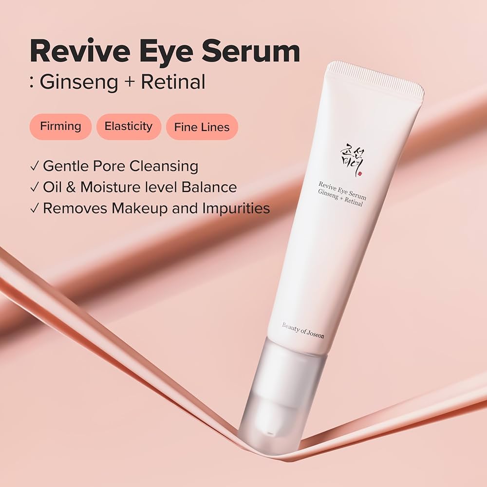 BEAUTY OF JOSEON
Revive Eye Serum: Ginseng + Retinal 30ml