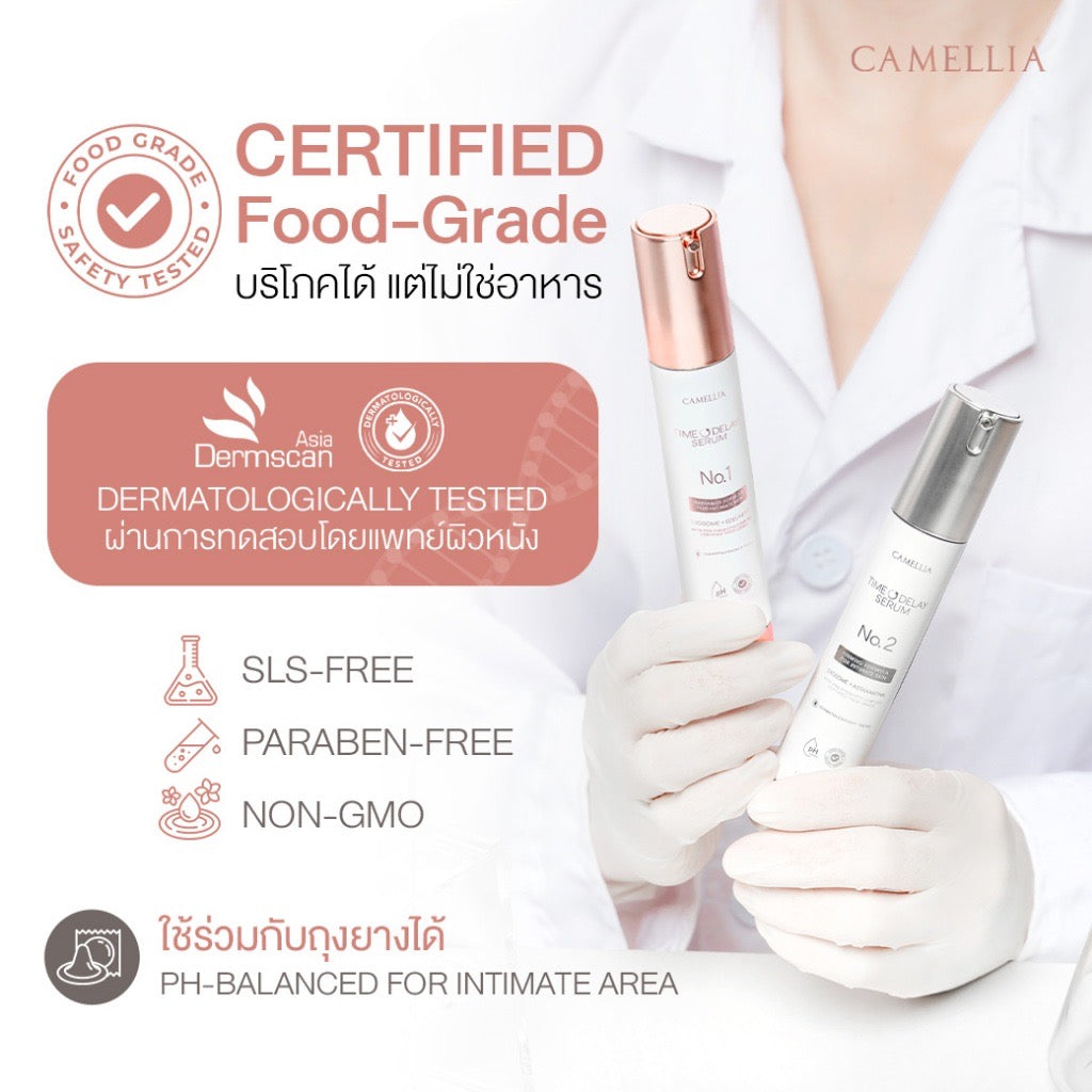 Camellia Serum เซรั่มจุดซ่อนเร้น ผิวชุ่มชื้น ลดแห้งแสบ ตกขาว มีกลิ่นคัน กระจ่างใส ทาภายนอก 30ml (มี2สูตรให้เลือก)
