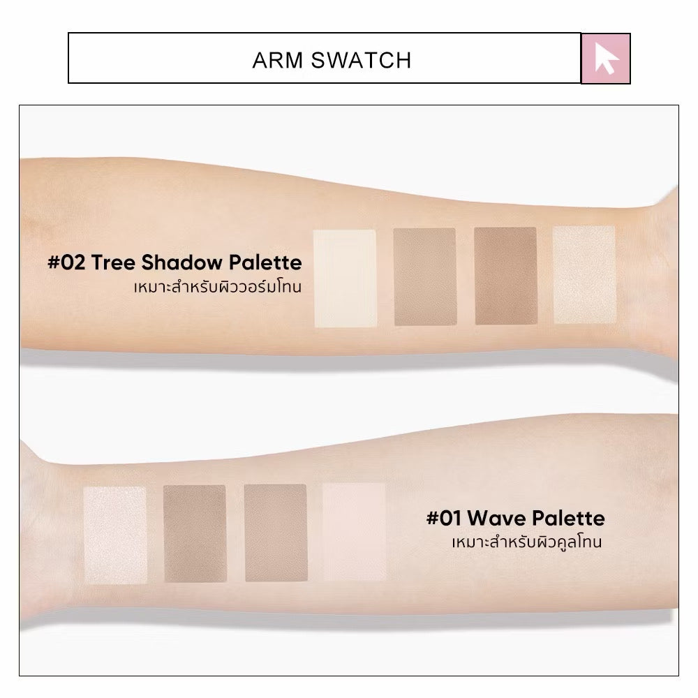 JUDYDOLL HIGHLIGHT & CONTOUR 9g จูดี้ดอล ไฮท์ไลท์ & คอนทัวร์ กันน้ำ ติดทนนาน (#01/#02)