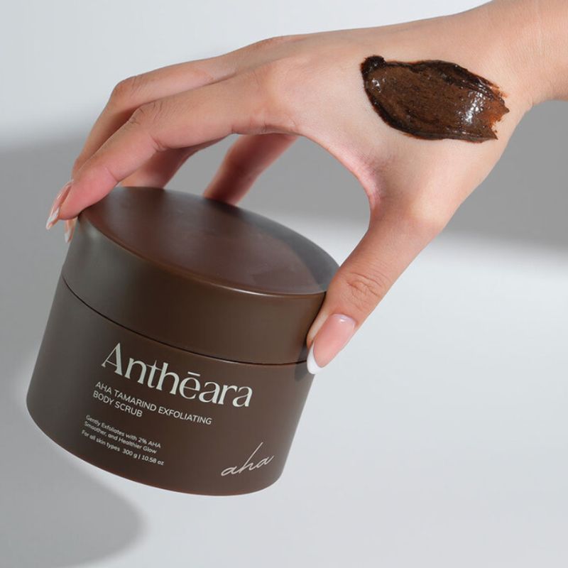 ANTHEARA Herbal scrub 3 in 1 สครับขัดผิว สูตร AHA เน้นผิวกระจ่างใสx2  300g.