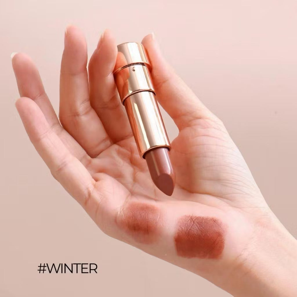 MYCA RUNWAY GLOW LIP SET ลิปเซ็ตโทนนู้ดน้ำตาล 1 เซ็ต 3 แท่ง
