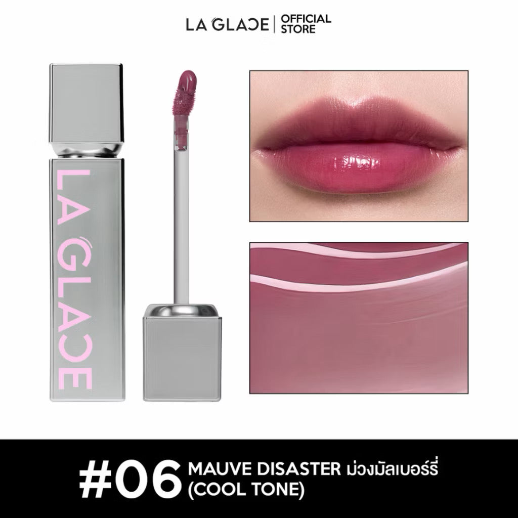 ⛔️ (Pre-order) LA GLACE FLEXTOPIA GLASSY TINT | ลิปทินท์ลากลาส งัดปากฉ่ำวาวเล่นแสงทุกมิติ (เลือกสีได้)