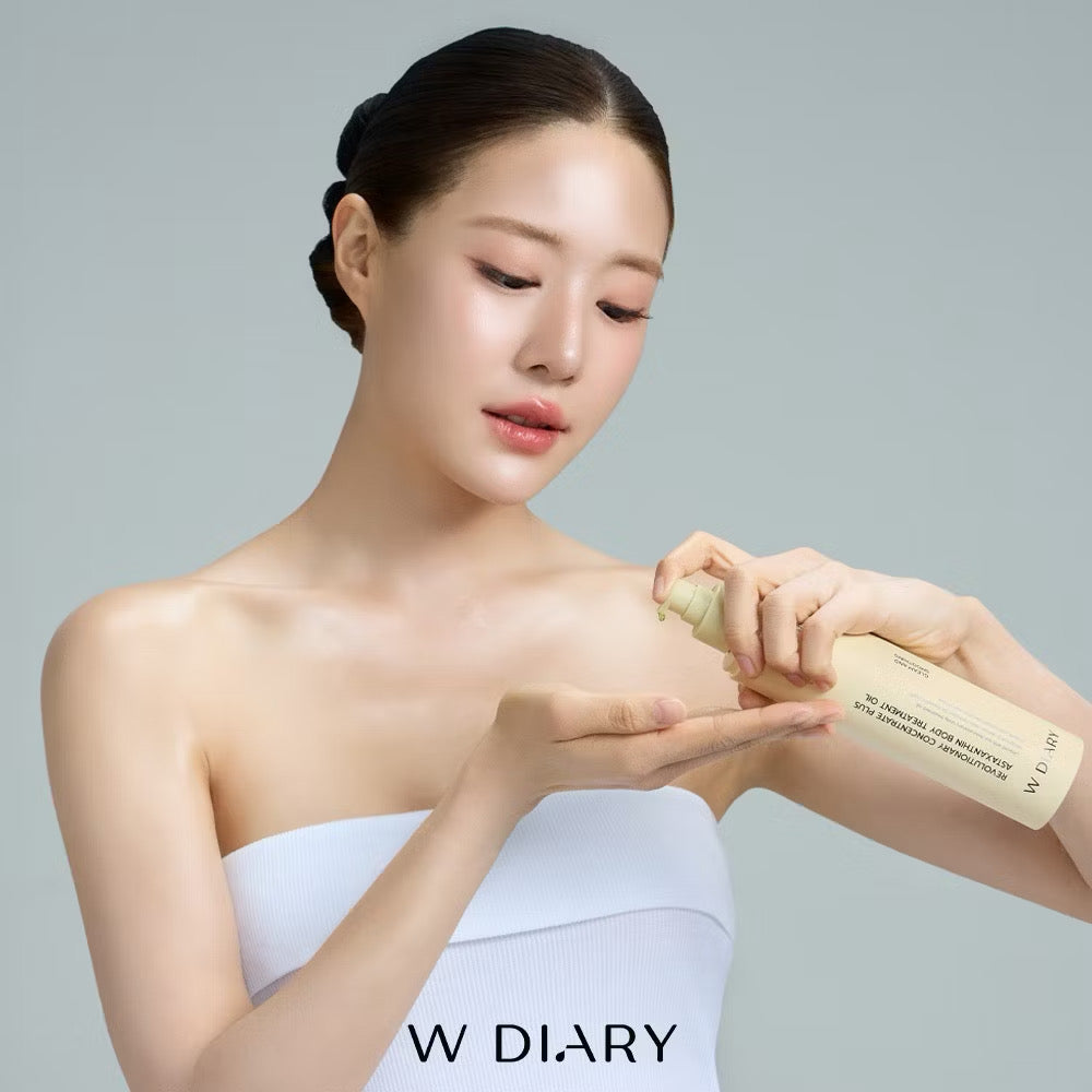 (Pre-order) W DIARY Revolutionary Concentrate  Plus Astaxanthin Body Treatment Oil 250ml. ออยล์ฟื้นฟูผิว
