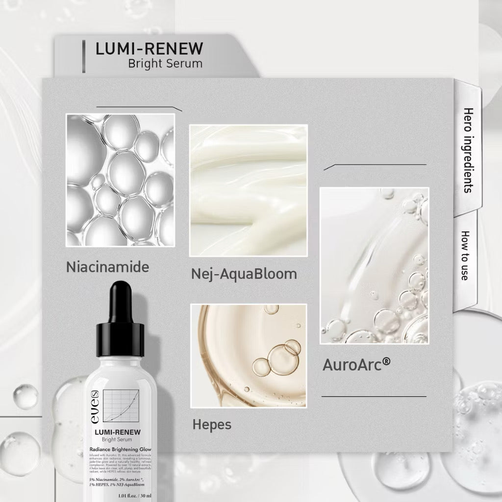 New* Eve’s Lumi-Renew Beight Serum เซรั่มดูแล ผิวดูกระจ่างใส ลดเลือนรอยดำ 30ml #ฝาดำ 1 ขวด