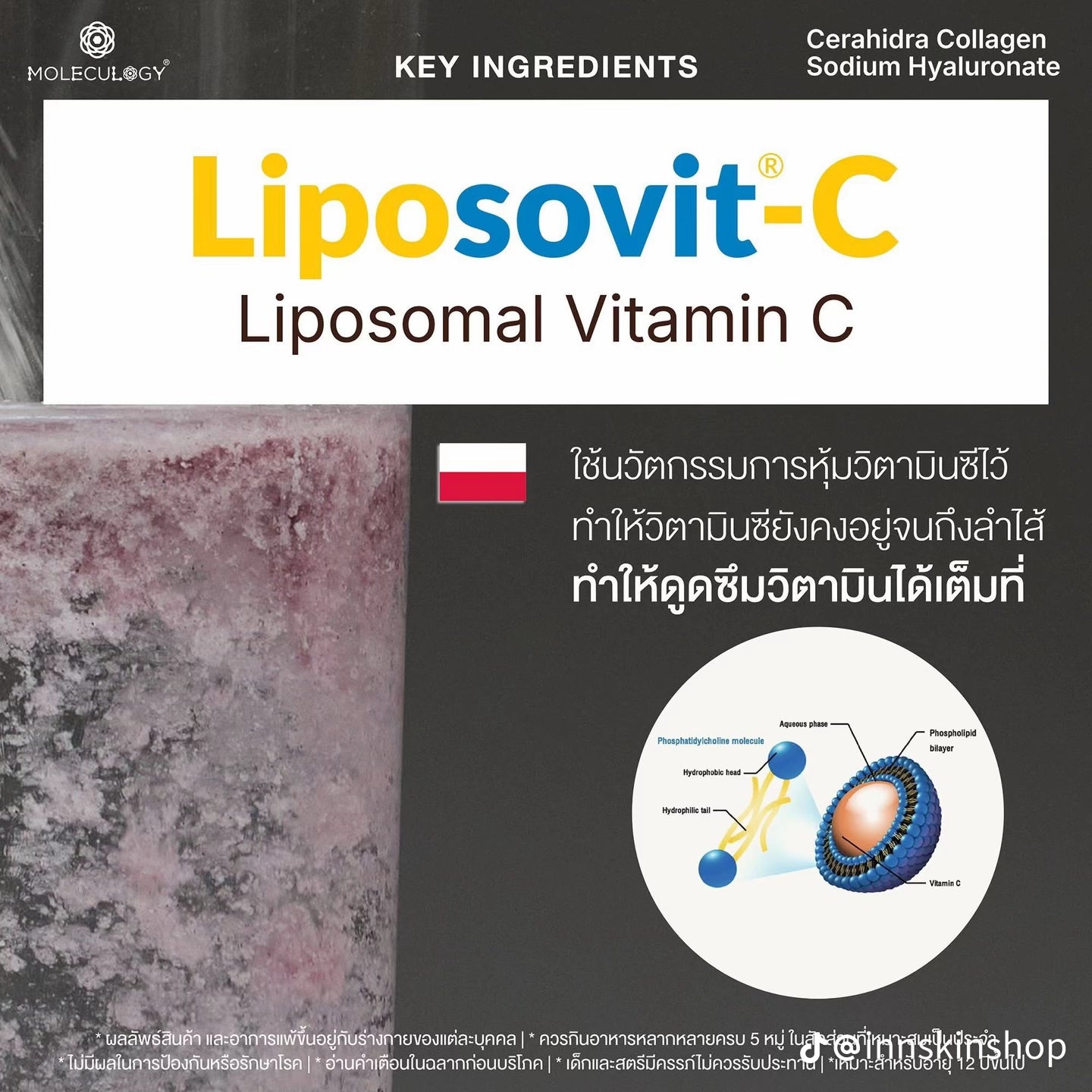 MOLECULOGY Cerahidra Collagen Sodium Hyaluronate คอลลาเจนแบบชงดื่ม