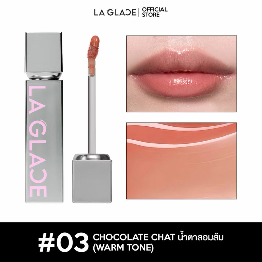 ⛔️ (Pre-order) LA GLACE FLEXTOPIA GLASSY TINT | ลิปทินท์ลากลาส งัดปากฉ่ำวาวเล่นแสงทุกมิติ (เลือกสีได้)