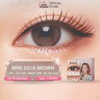Kitty Kawaii Contact Lens : Mini Julia (Brown) 1 คู่ คอนแทคเลนส์รายเดือน ค่าสายตา 0.00