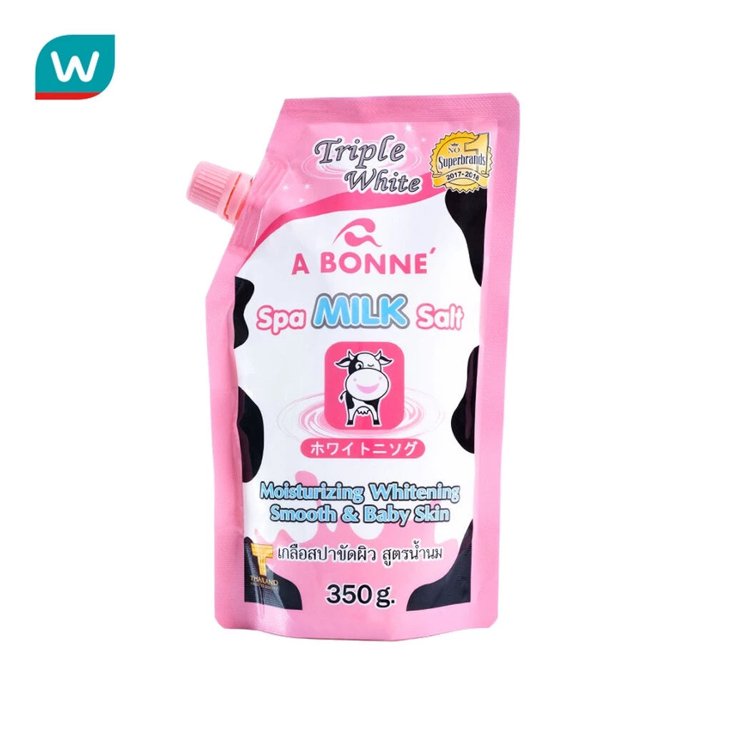 (Pre-order) A Bonne Milk Salt Spa เกลือสปาขัดผิว สูตรน้ำนม 350g