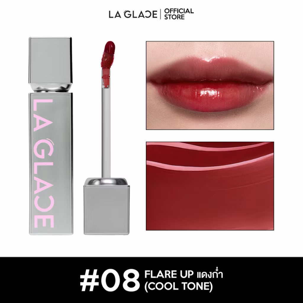 ⛔️ (Pre-order) LA GLACE FLEXTOPIA GLASSY TINT | ลิปทินท์ลากลาส งัดปากฉ่ำวาวเล่นแสงทุกมิติ (เลือกสีได้)