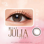 Kitty Kawaii Contact Lens : Mini Julia (Brown) 1 คู่ คอนแทคเลนส์รายเดือน ค่าสายตา 0.00